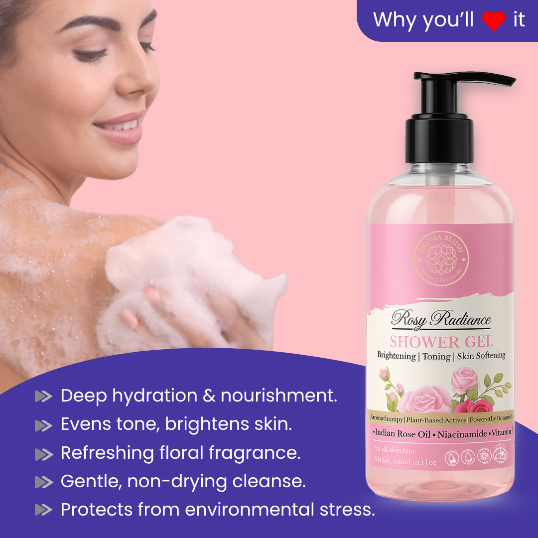 AROMA BLUSH Rosy Radiance shower gel 300ML