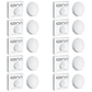 CORVI LED Surface 6 Round 15W | Dimmable & Driverless Ceiling Panel Light | Full Glow, No False Ceiling Required | Slim & Compact |  White 5700K (Pack of 10)