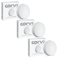 CORVI LED Surface 6 Round 15W | Dimmable & Driverless Ceiling Panel Light | Full Glow, No False Ceiling Required | Slim & Compact | Easy White 4000K (Pack of 3)