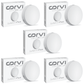 CORVI LED Surface 6 Round 15W | Dimmable & Driverless Ceiling Panel Light | Full Glow, No False Ceiling Required | Slim & Compact | Easy White 4000K (Pack of 5)