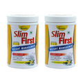 SlimFirst Meal Replacement Shake For Weight Management - 400 GM - Sugar-free, Cholesterol-free, Gluten-free Drink with (Raspberry Ketone & Banaba extract) (Pack of 2)