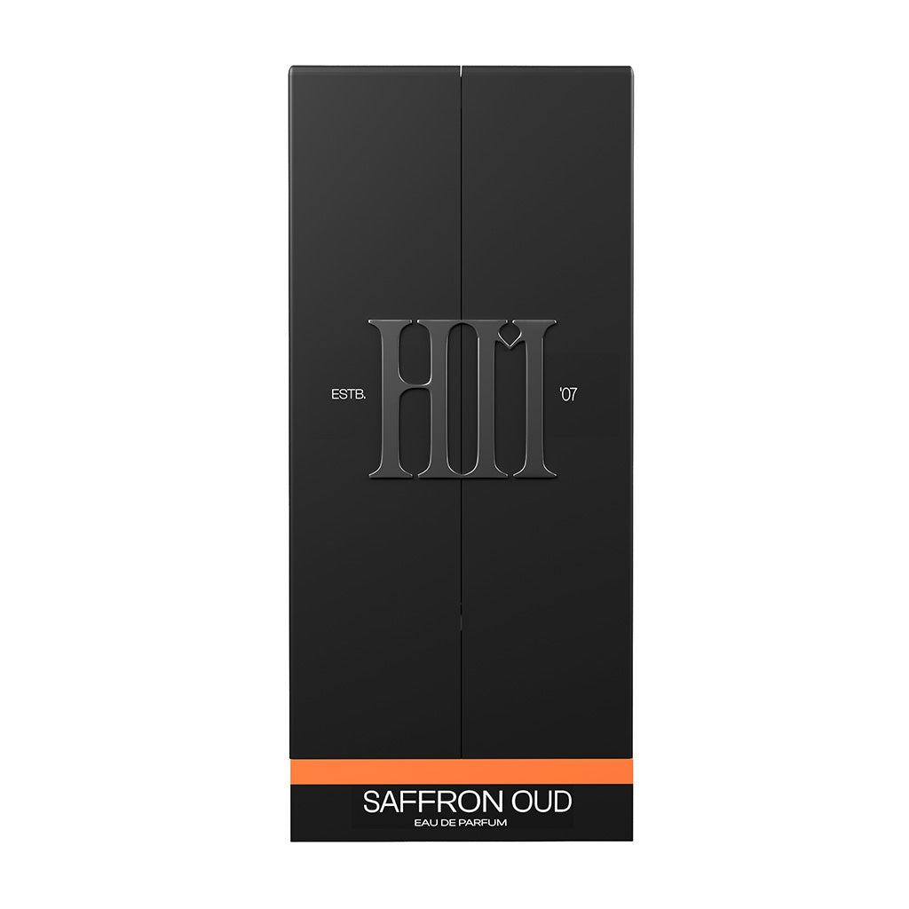 House of Moksha Saffron Oud Eau De Parfum for Men & Women - 70ml | Long-Lasting Spicy Woody Fragrance with Notes of Saffron, Clove, Amber, Vanilla & Oud