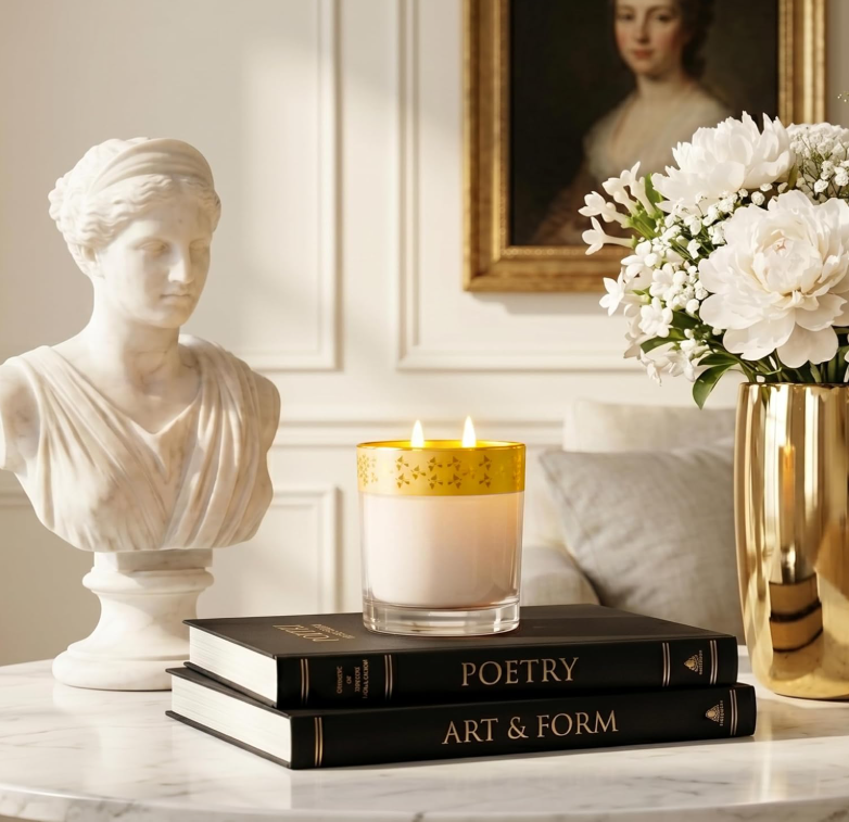 Enchante Candle - Dil Se (Saffron Silk - Birds)