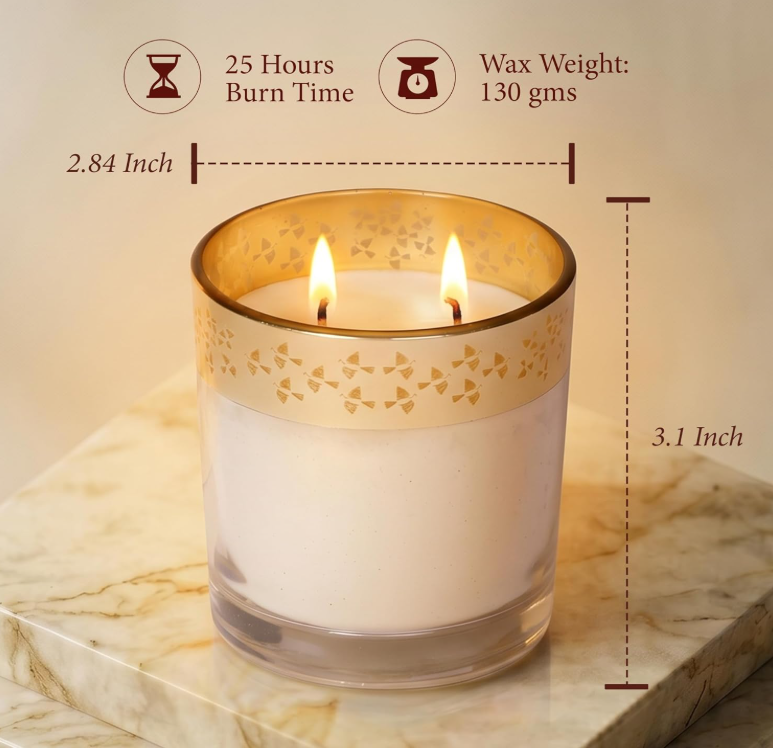 Enchante Candle - Dil Se (Saffron Silk - Birds)