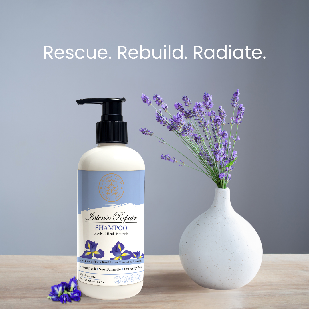 AROMABLUSH Intense Repair  Shampoo, Conditioner & Hairmask Combo