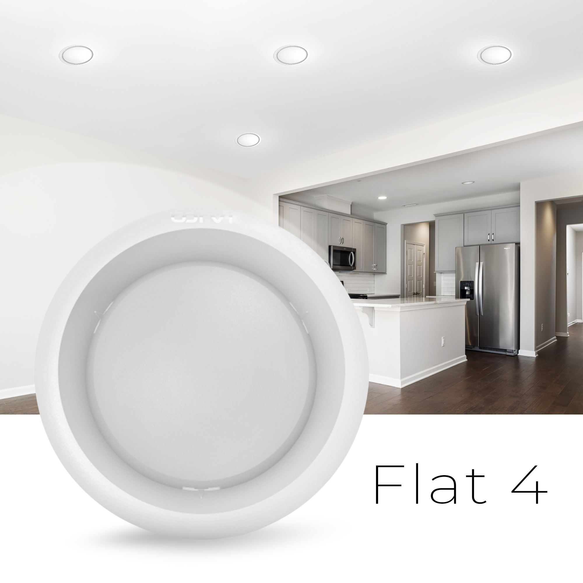 CORVI LED Flat 4 Round 6W Ceiling Panel Light | Slim, Dimmable & Driverless |  White 5700K | Backlit for Maximum Output | Ideal for False Ceilings & Home Lighting (Pack of 3)