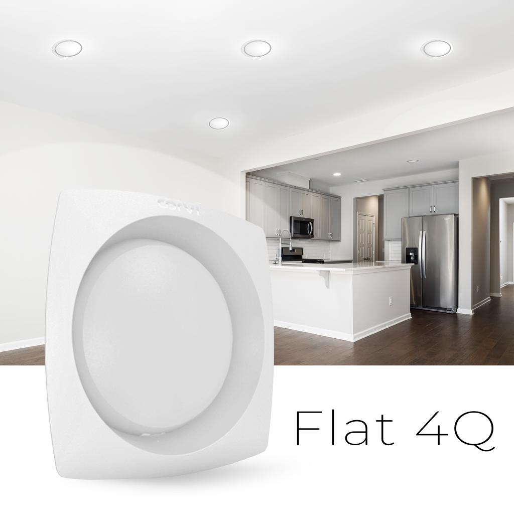 CORVI LED Flat 4Q Square 6W Ceiling Panel Light | Slim, Compact, Dimmable & Driverless | Warm White 3000K | Backlit for Maximum Output | Ideal for False Ceilings & Home Lighting (Pack of 5)