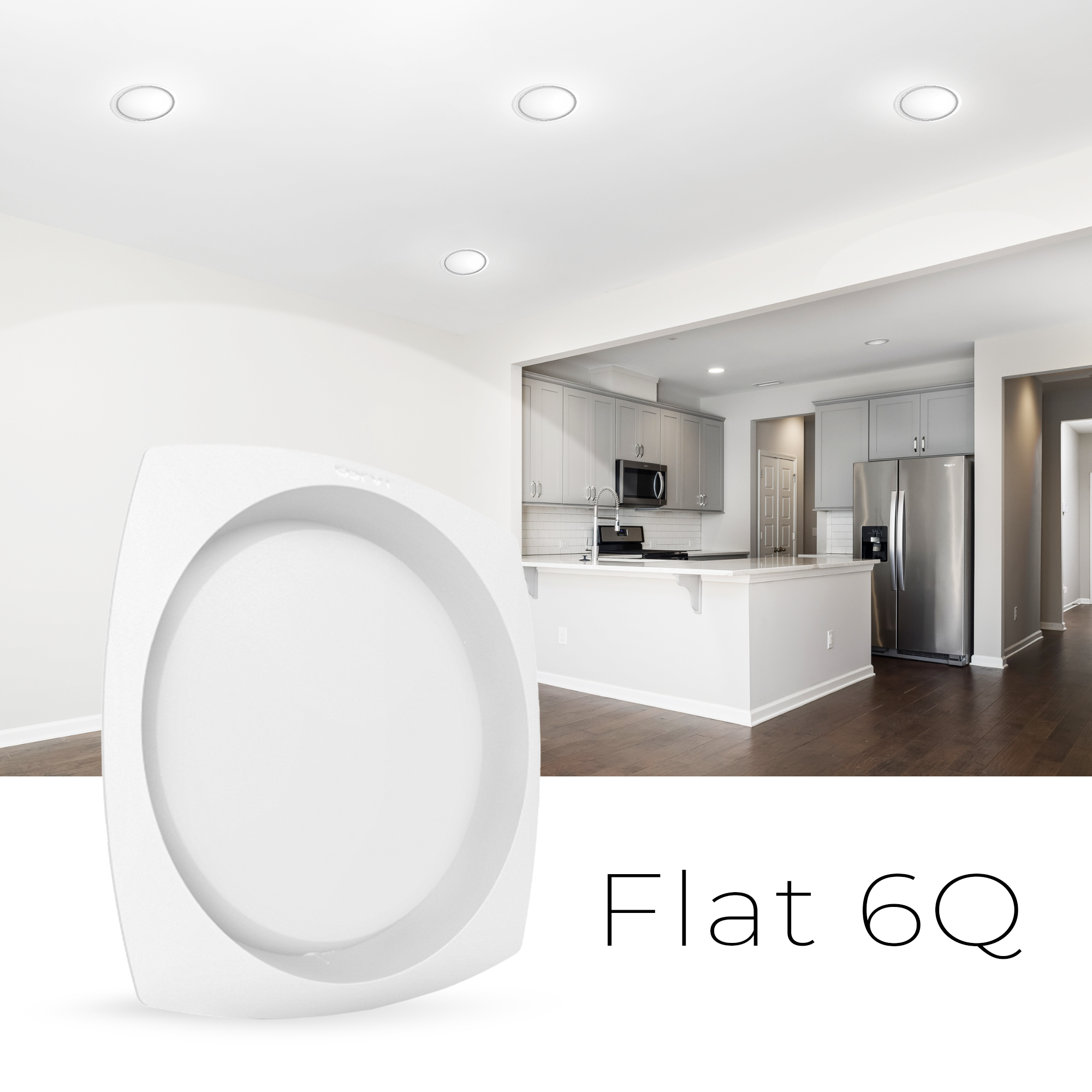 CORVI LED Flat 6Q Square 15W False Ceiling Panel Light | Slim, Compact, Driverless & Dimmable | Backlit for Maximum Output | Warm White 3000K (Pack of 2)