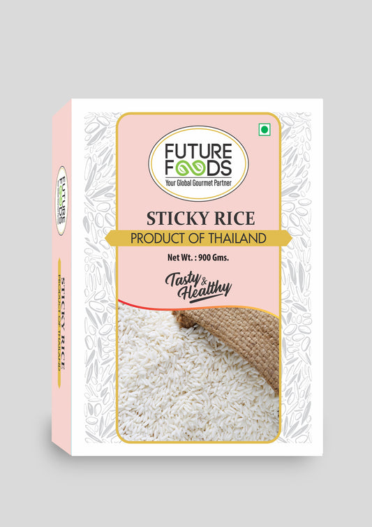 Future Foods Glutinos Sticky Rice | Sweet Rice | Healthy & Tasty | Gluten Free | Fiber Rich | Product of Thailand | 900g