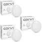 CORVI LED Surface 4 Round 6W | Slim, Driverless, Dimmable Ceiling Panel Light | Full Glow Warm White 3000K | Surface Mount, No False Ceiling Needed (Pack of 3)
