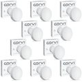 CORVI LED Surface 6 Round 15W | Dimmable & Driverless Ceiling Panel Light | Full Glow, No False Ceiling Required | Slim & Compact |  White 5700K (Pack of 10)