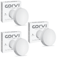 CORVI LED Surface 6 Round 15W | Dimmable & Driverless Ceiling Panel Light | Full Glow, No False Ceiling Required | Slim & Compact | Easy White 4000K (Pack of 3)