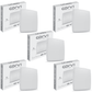 CORVI LED Surface 6S Square 15W | Dimmable, Driverless Ceiling Panel Light | Slim, Full Glow, No False Ceiling Required | Easy White 4000K (Pack of 5)