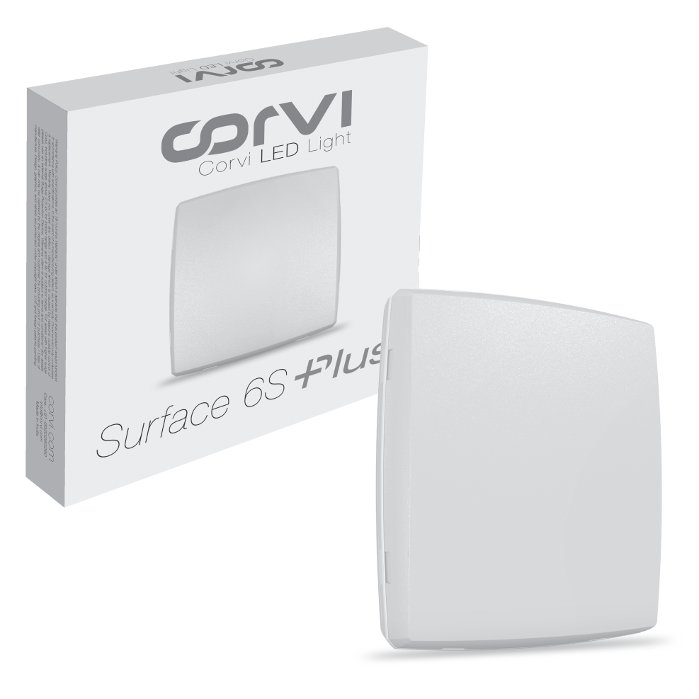 CORVI LED Surface 6S Square 15W | Dimmable, Driverless Ceiling Panel Light | Slim, Full Glow, No False Ceiling Required |  White 5700K (Pack of 5)