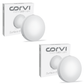 CORVI LED Surface 8 Round 20W | Slim, Compact & Dimmable Ceiling Panel Light | Full Glow Design, No False Ceiling Needed |  White 5700K (Pack of 2)