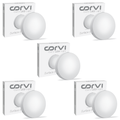CORVI LED Surface 8 Round 20W | Slim, Compact & Dimmable Ceiling Panel Light | Full Glow Design, No False Ceiling Needed |  White 5700K (Pack of 5)