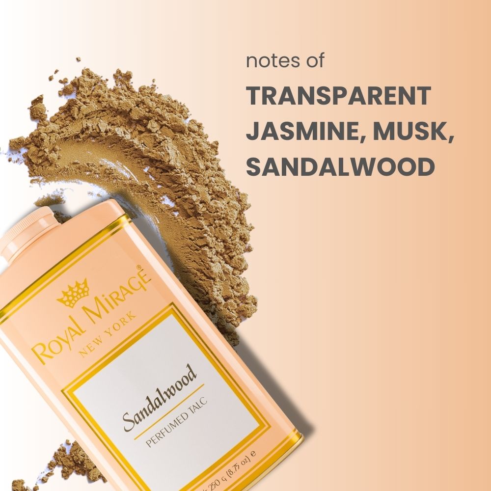Royal Mirage Sandalwood 250g Talc