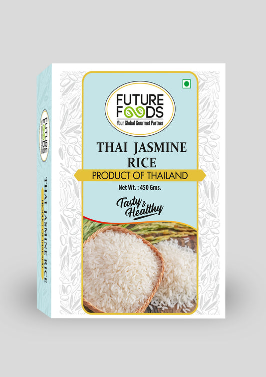 Future Foods Jasmine Rice | Thai fragrant rice | Packed with Phytonutrients | Enhances Fiber Intake | Beneficial for Diabetic Patients | Product of Thailand | 450g