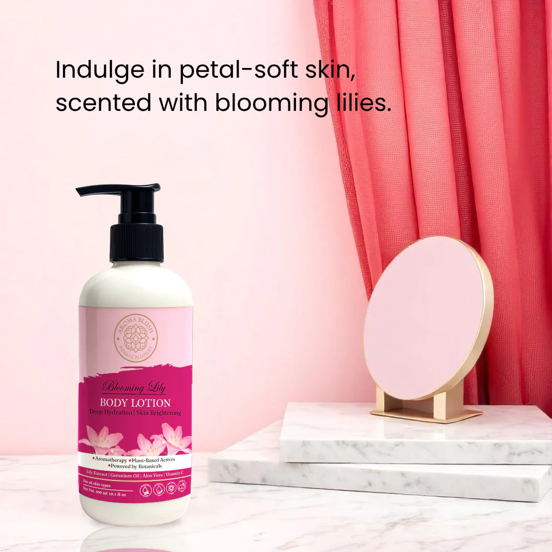 AROMABLUSH Blooming Lily  Body lotion & shower gels duo's