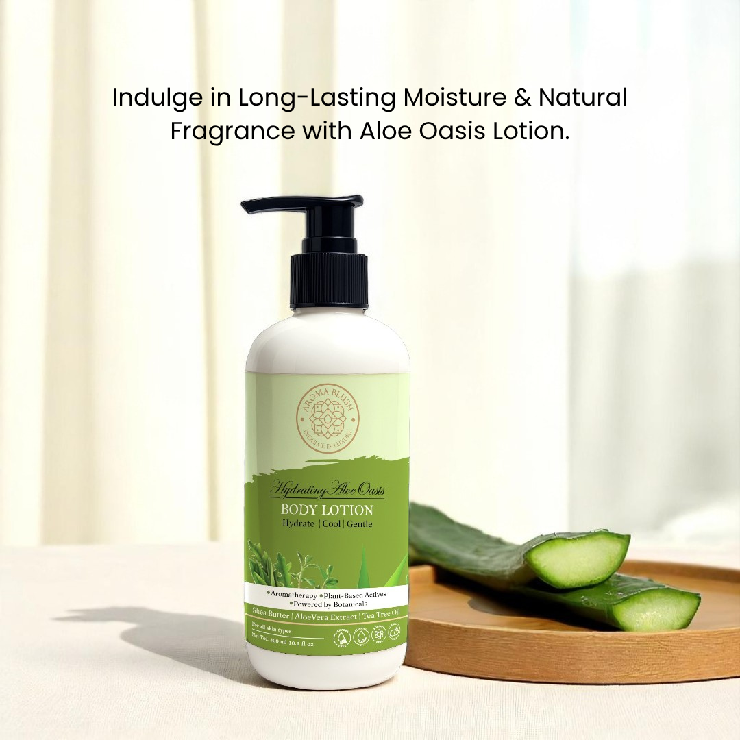 AROMABLUSH Hydrating Aloe Oasis  Body lotion & shower gels duo's