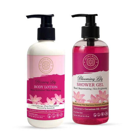 AROMABLUSH Blooming Lily  Body lotion & shower gels duo's