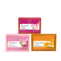 AROMABLUSH Rosy Radiance, Calming Calendula & Blooming Lily Combo Soap