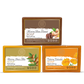 AROMABLUSH Glowing Argan Bliss, Calming Calendula & Morming Brew Revival Combo Soap