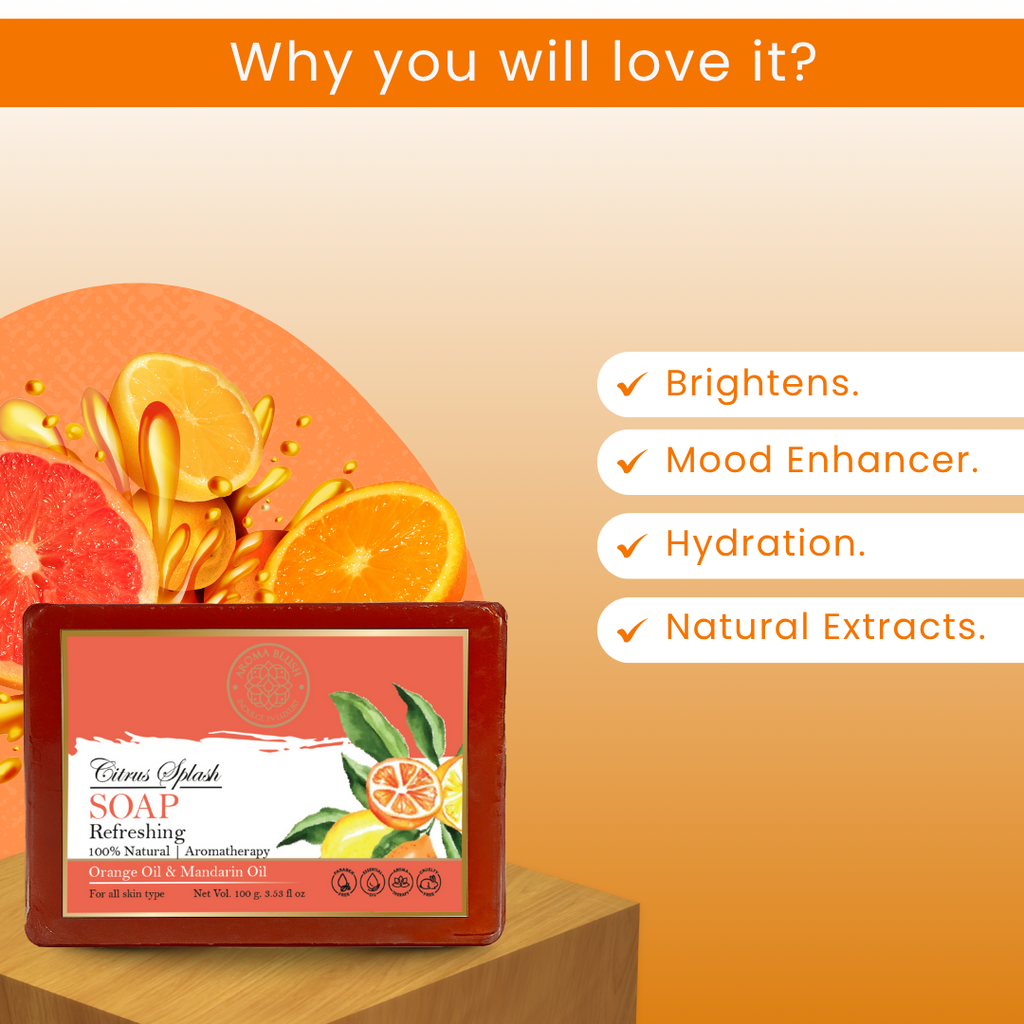 AROMABLUSH Calming Calendula & Citrus Splash  Combo Soap
