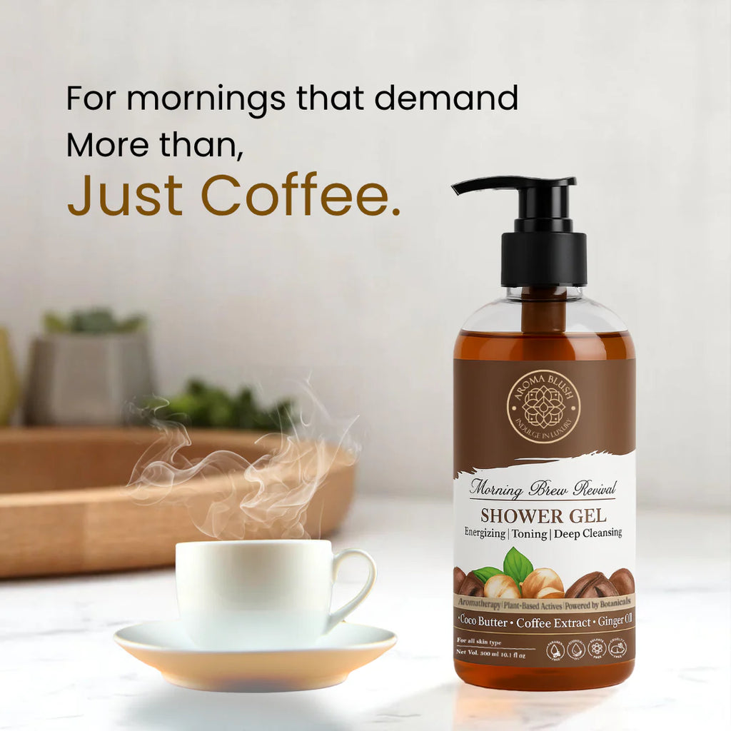 AROMABLUSH Morning Brew Revival  Body lotion & shower gels duo's