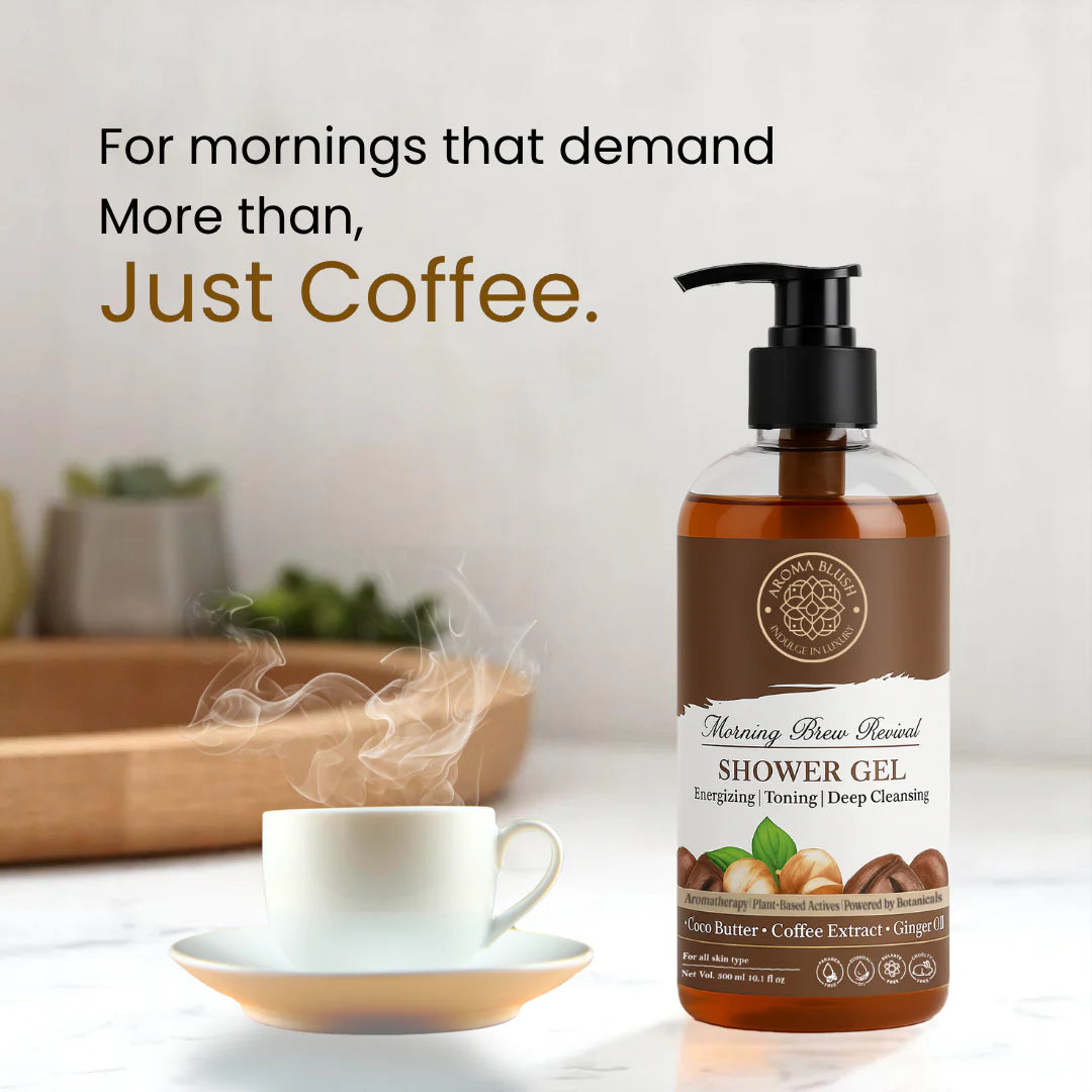 AROMABLUSH Morning Brew Revival  Body lotion & shower gels duo's