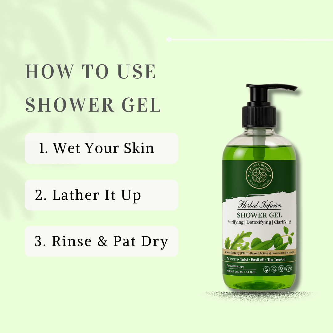 AROMABLUSH Herbal Infusion  Body lotion & shower gels duo's