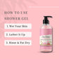 AROMABLUSH Rosy Radiance  Body lotion & shower gels duo's