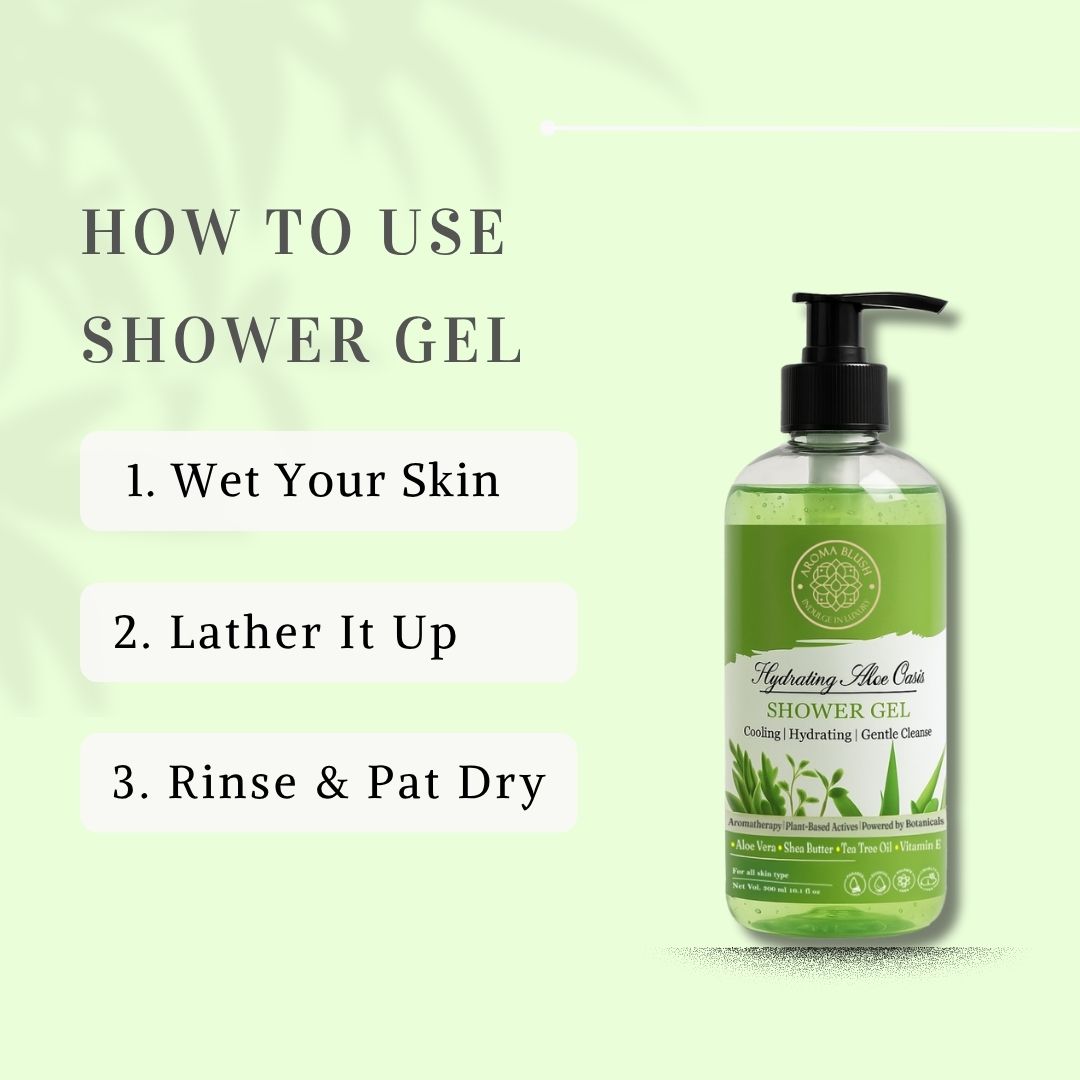 AROMABLUSH Hydrating Aloe Oasis  Body lotion & shower gels duo's