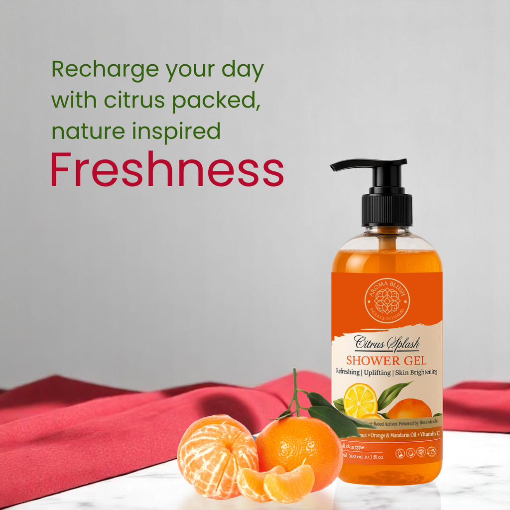 AROMABLUSH Citrus Spash Body lotion & shower gels duo's