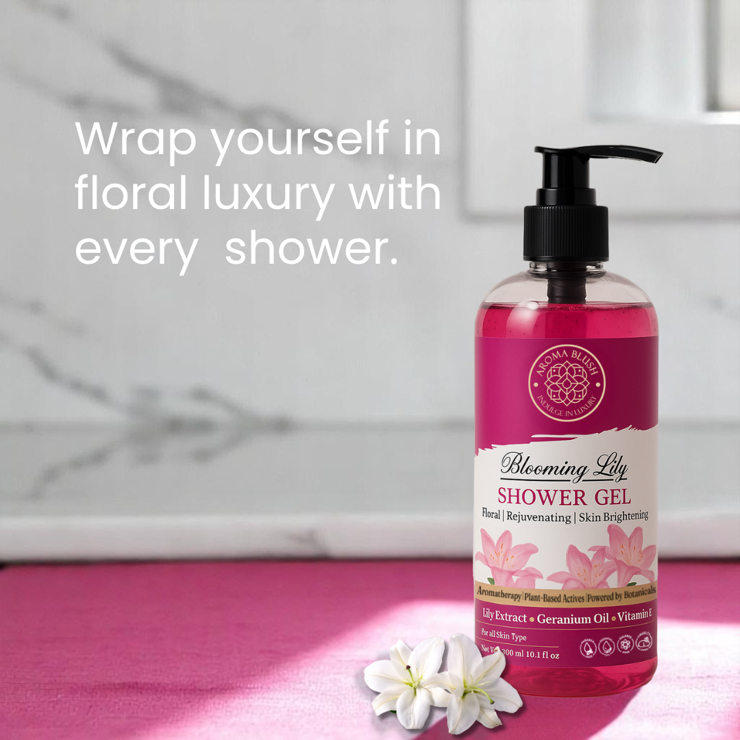 AROMABLUSH Blooming Lily  Body lotion & shower gels duo's