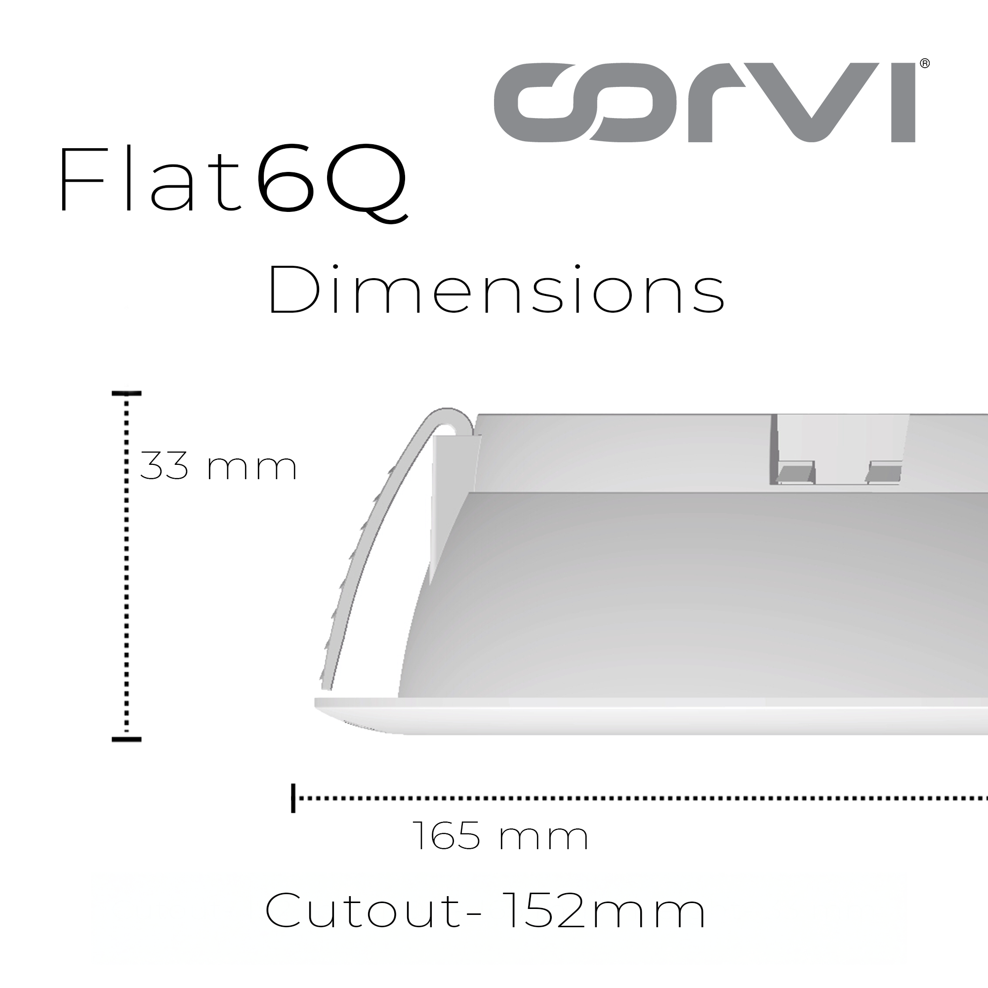 CORVI LED Flat 6Q Square 15W False Ceiling Panel Light | Slim, Compact, Driverless & Dimmable | Backlit for Maximum Output | Warm White 3000K (Pack of 2)