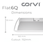 CORVI LED Flat 6Q Square 15W False Ceiling Panel Light | Slim, Compact, Driverless & Dimmable | Backlit for Maximum Output | Warm White 3000K (Pack of 3)