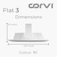 CORVI LED Flat3 6W Round Ceiling Light | Dimmable & Backlit |  White 5700K | Slim Driverless LED Panel with Junction Box | Ideal for False Ceilings & Home Use (Pack of 4)