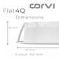 CORVI LED Flat 4Q Square 6W Ceiling Panel Light | Slim, Compact, Dimmable & Driverless | Warm White 3000K | Backlit for Maximum Output | Ideal for False Ceilings & Home Lighting (Pack of 3)