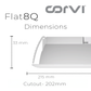 CORVI LED Flat 8Q Square 20W | Compact & Driverless False Ceiling Light | Dimmable with Backlit Technology for Maximum Output | Easy White 4000K (Pack of 3)