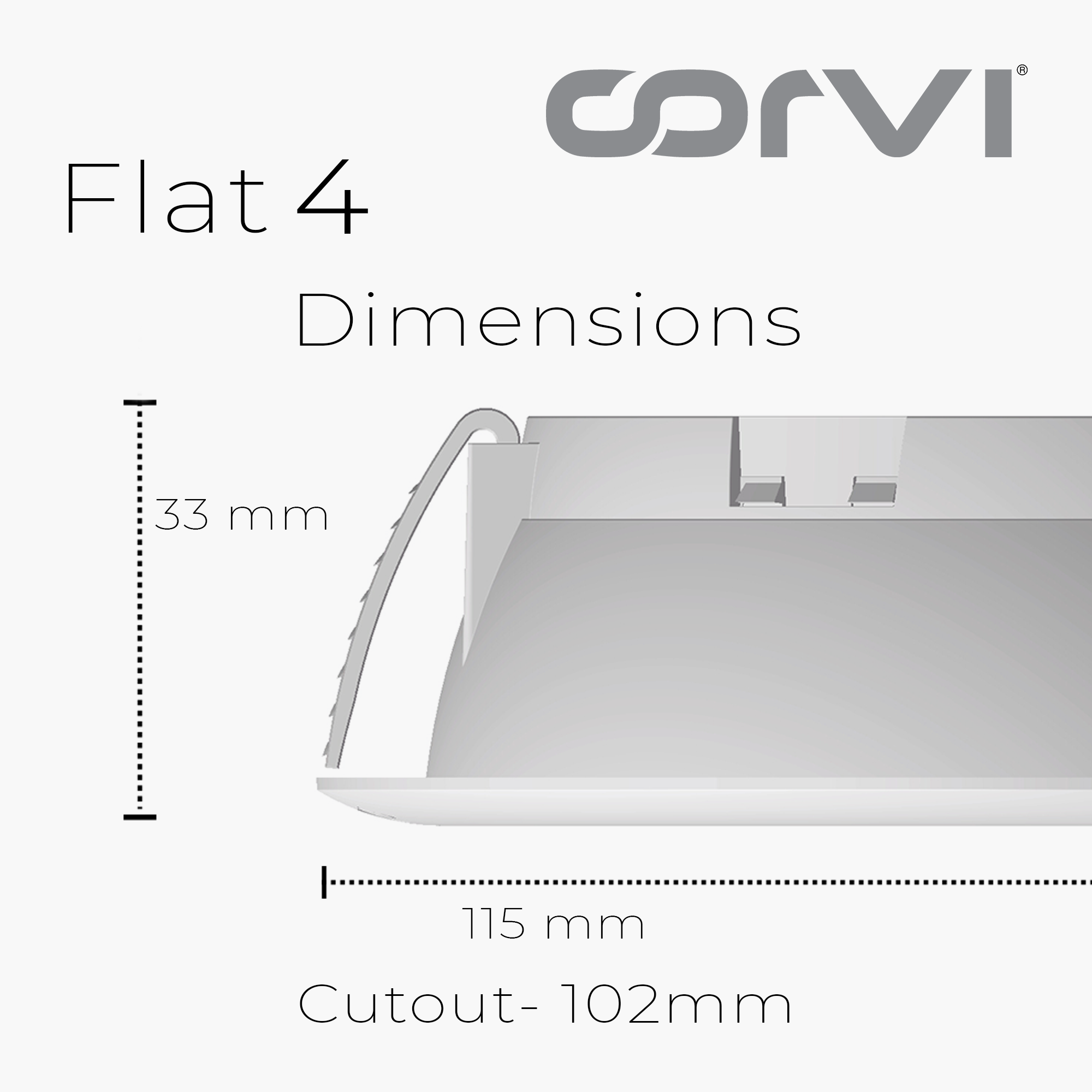 CORVI LED Flat 4 Round 6W Ceiling Panel Light | Slim, Dimmable & Driverless |  White 5700K | Backlit for Maximum Output | Ideal for False Ceilings & Home Lighting (Pack of 10)