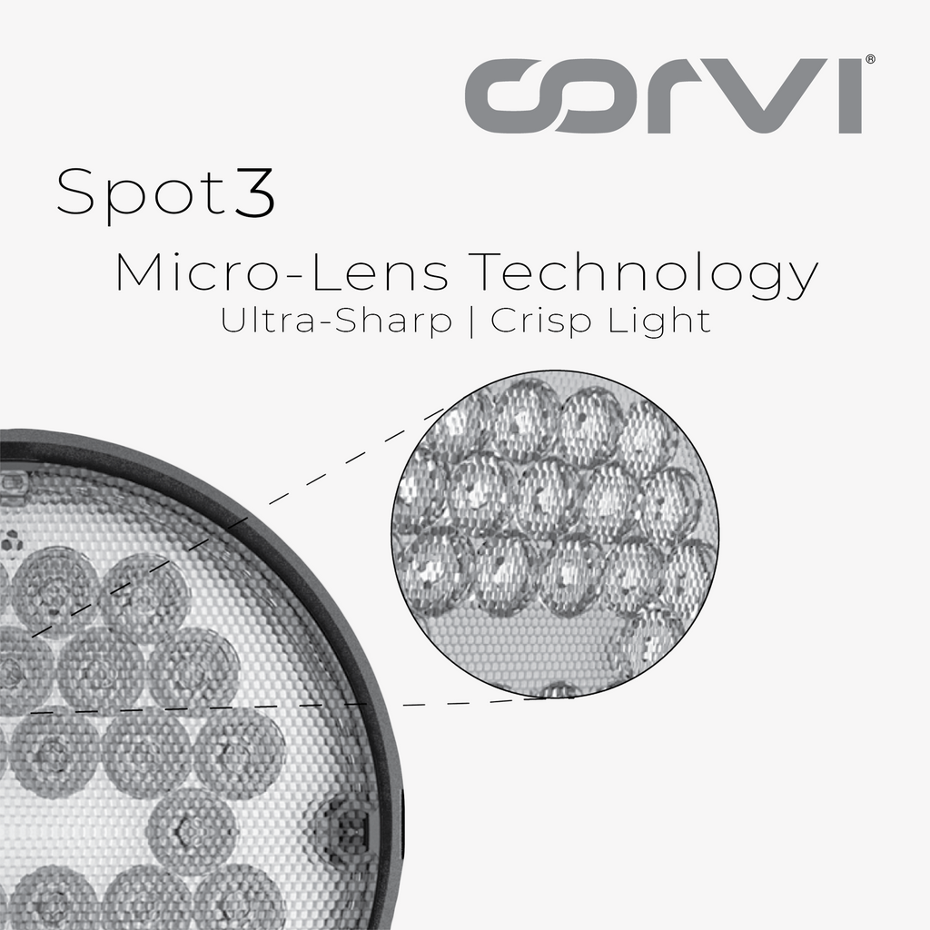 CORVI LED Spot 3 Round 6W Tiltable Spotlight | Driverless, Dimmable, Ultra Low Glare Design with Lens in Lens Technology | Warm White 3000K (Pack of 2)