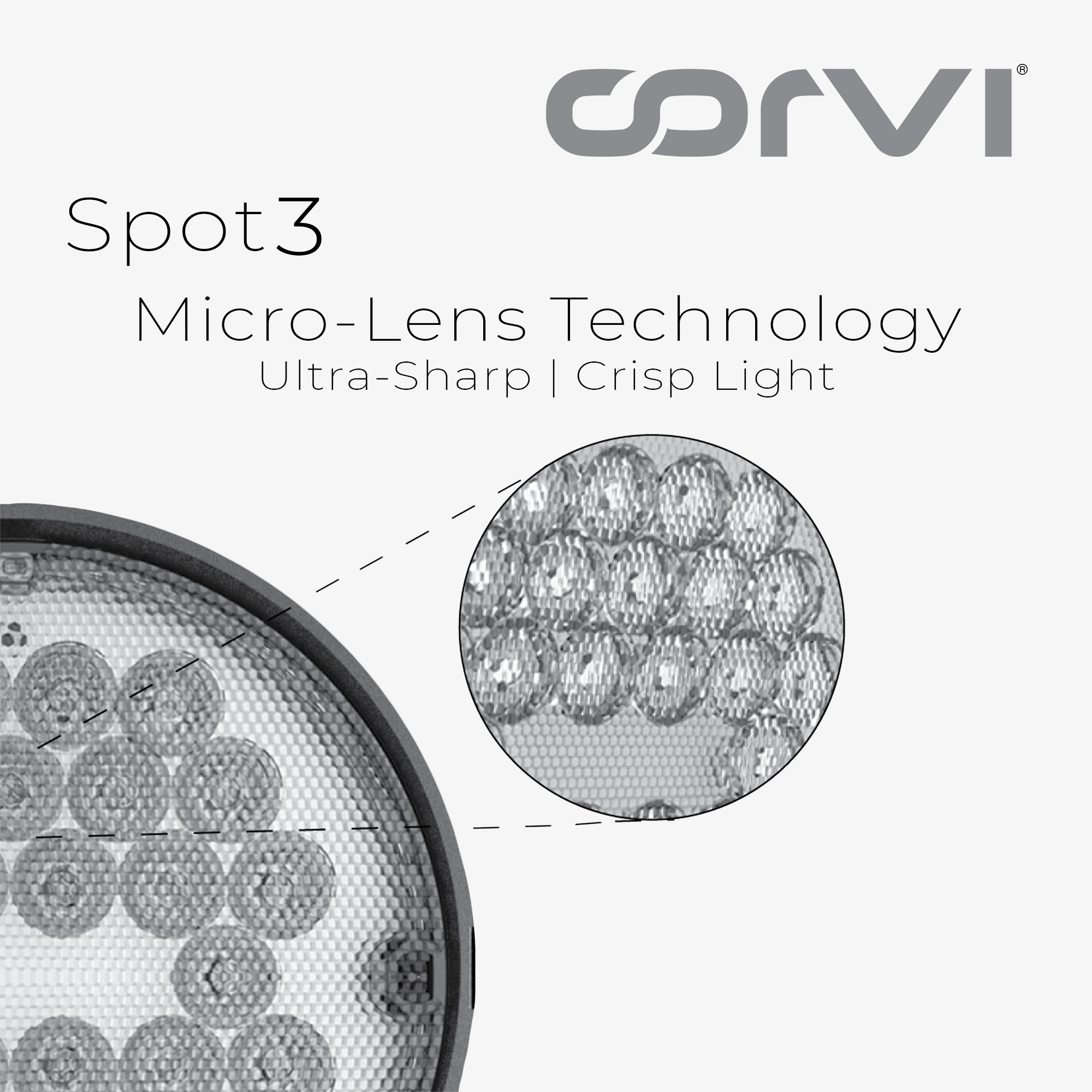 CORVI LED Spot 3 Round 6W Tiltable Spotlight | Driverless, Dimmable, Ultra Low Glare Design with Lens in Lens Technology | Warm White 3000K (Pack of 2)