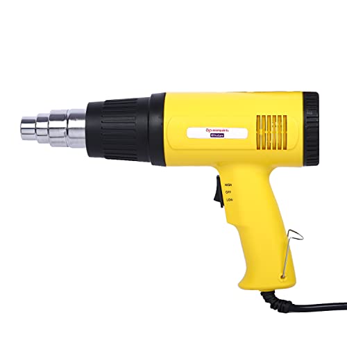 Asian Paints Trucare Heat Gun | Nozzle Attachment for Removing & Drying Paint Coats | Welding & Roofing Repair | Yellow | 1800 watt