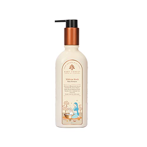 Baby Forest Nikhrae Kesh Baby Shampoo Infused With Paraben- Free | Contains 8 Ayurvedic Natural Essential Oils, Herbs, Flowers, Seeds oil & Medicinal plants | 200ml