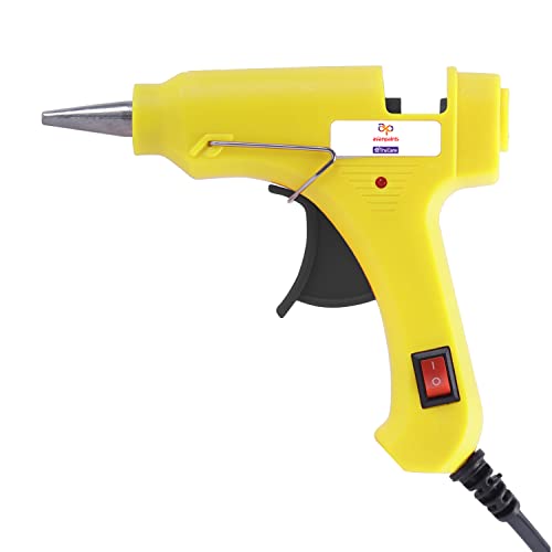 Asian Paints Trucare Glue Gun| On-off Switch & LED Light |Repairs Toy Model, Plastic, wood & Metal Products | Easy Grip with Premium Quality - 20 watt | Use with 7mm glue sticks