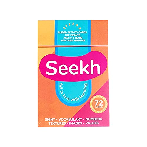 Day One - Seekh Flash Cards for Kids | Interactive Learning Flash Cards | for Ages 0-3 Years | Uses Basic Sense of Sight & Touch | Early Age Learning |72 Cards Deck