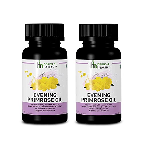 Herbs & Health Evening Primrose Oil 500 mg 30 Capsule -Pack of 2