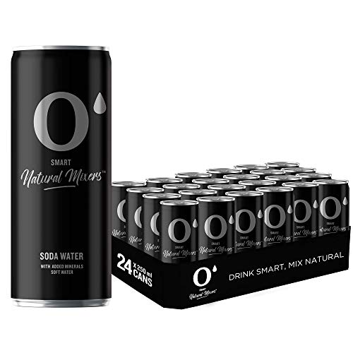 O Smart Natural Mixer Soda Water 250 ml ( Pack of 24 )