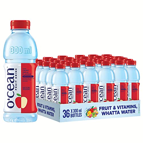 Ocean Fruit Water - Crispy Apple 300ML enriched with vitamins & glucose| Pack of 36